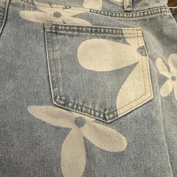 Unbranded Jeans Daisies Wide Leg Size XL - Picture 3 of 8